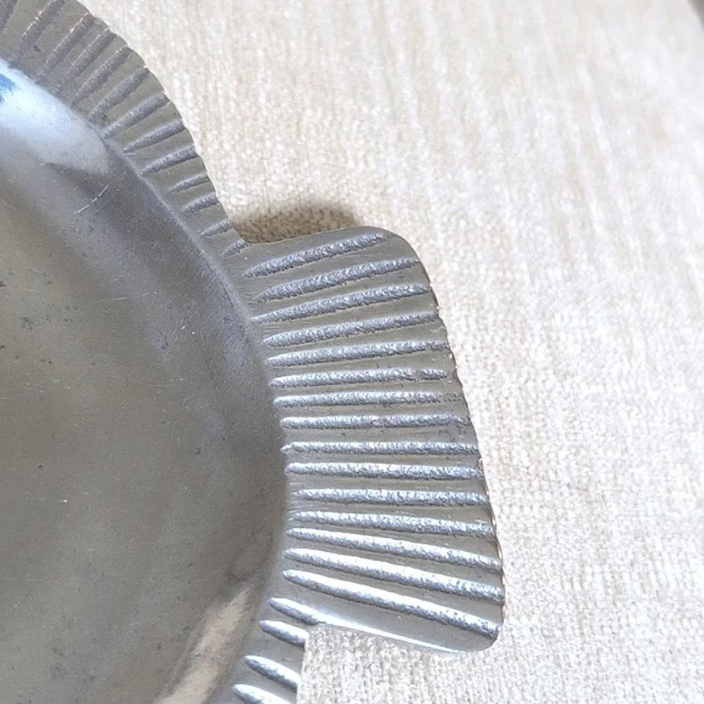 Fish Shaped Tray Dish Silver Metal